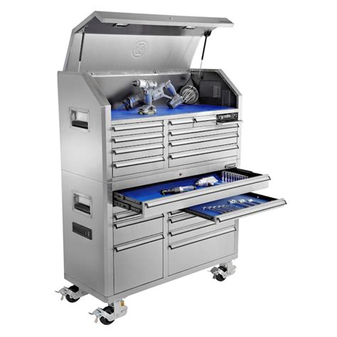 kobalt 53 16 drawer stainless steel tool cabinet|kobalt blue drawer chest.